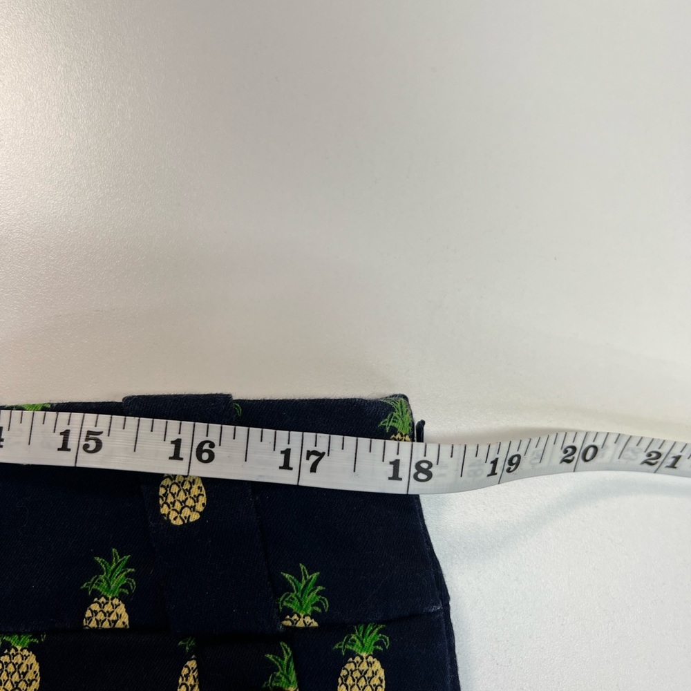 J. Crew Pineapple Print Stretch Chino Shorts Size 12 - Picture 6 of 12